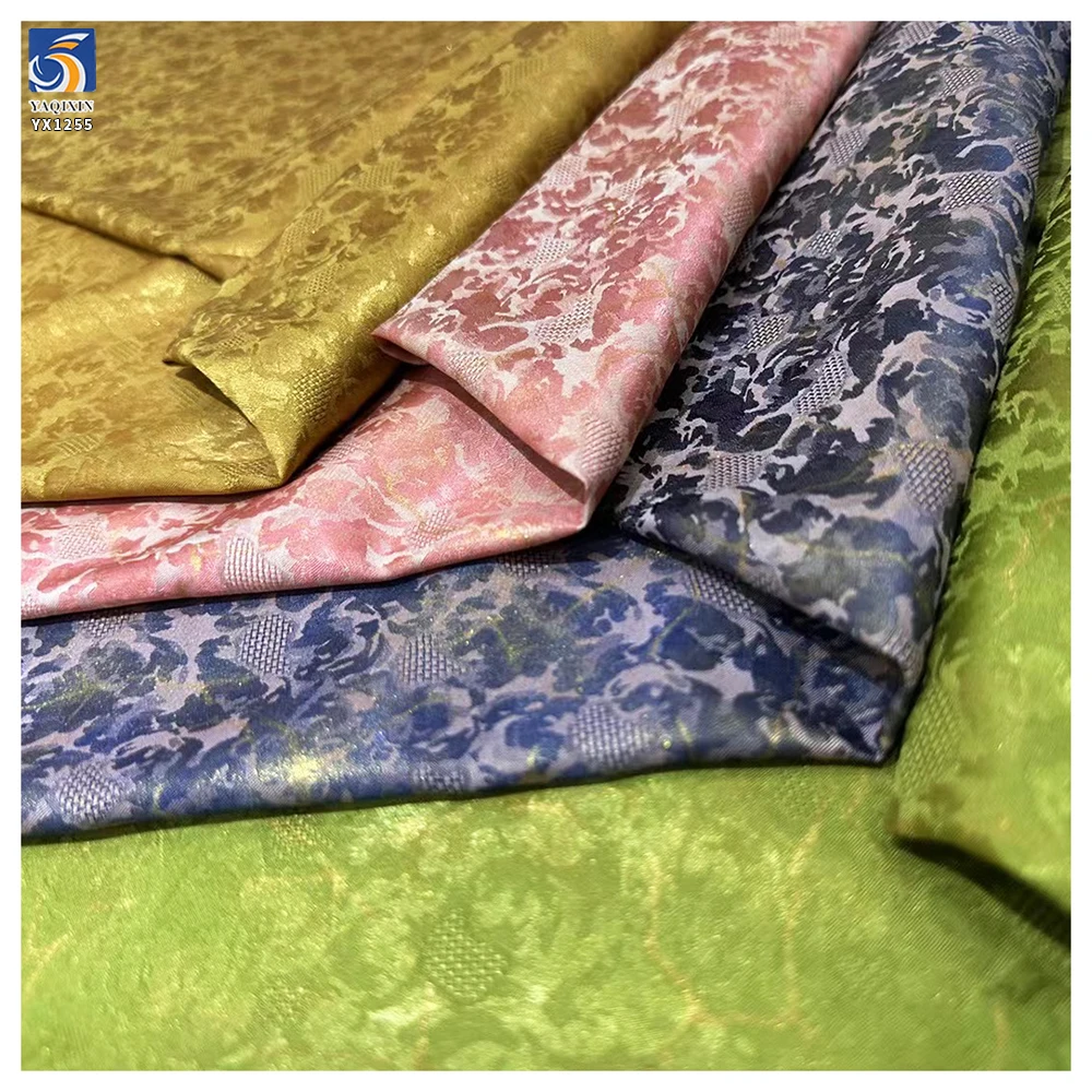 YX1255 Luxury Style Retro Cheongsam Dress Woven Polyester Jacquard Silk Fabric Chinese Acetate Jacquard Fabric - 图片 5