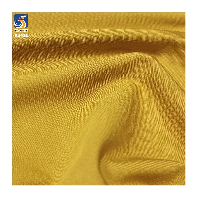 A2421 170g/m² 45% Cotton and 55% Nylon Blended Dark Bamboo Plain Poplin Fabric Poplin Cotton Dresses Fabric for Woman - 图片 5
