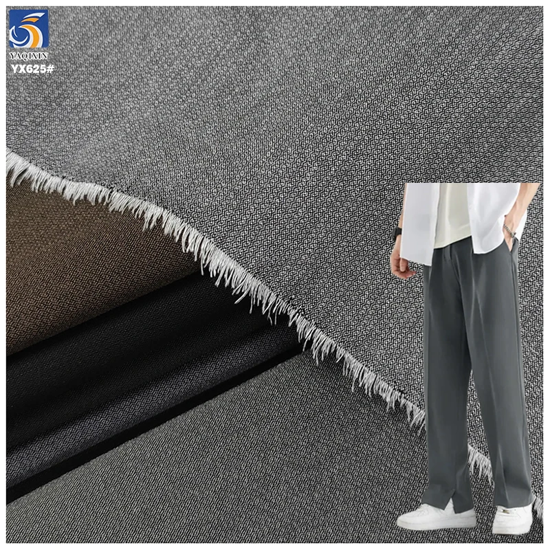 A2371 69% Polyester 28% Spandex 3% Lyocell Fabric 160gsm Woven Sand Washed Lyocell Stretch Fabric for Casual Pants