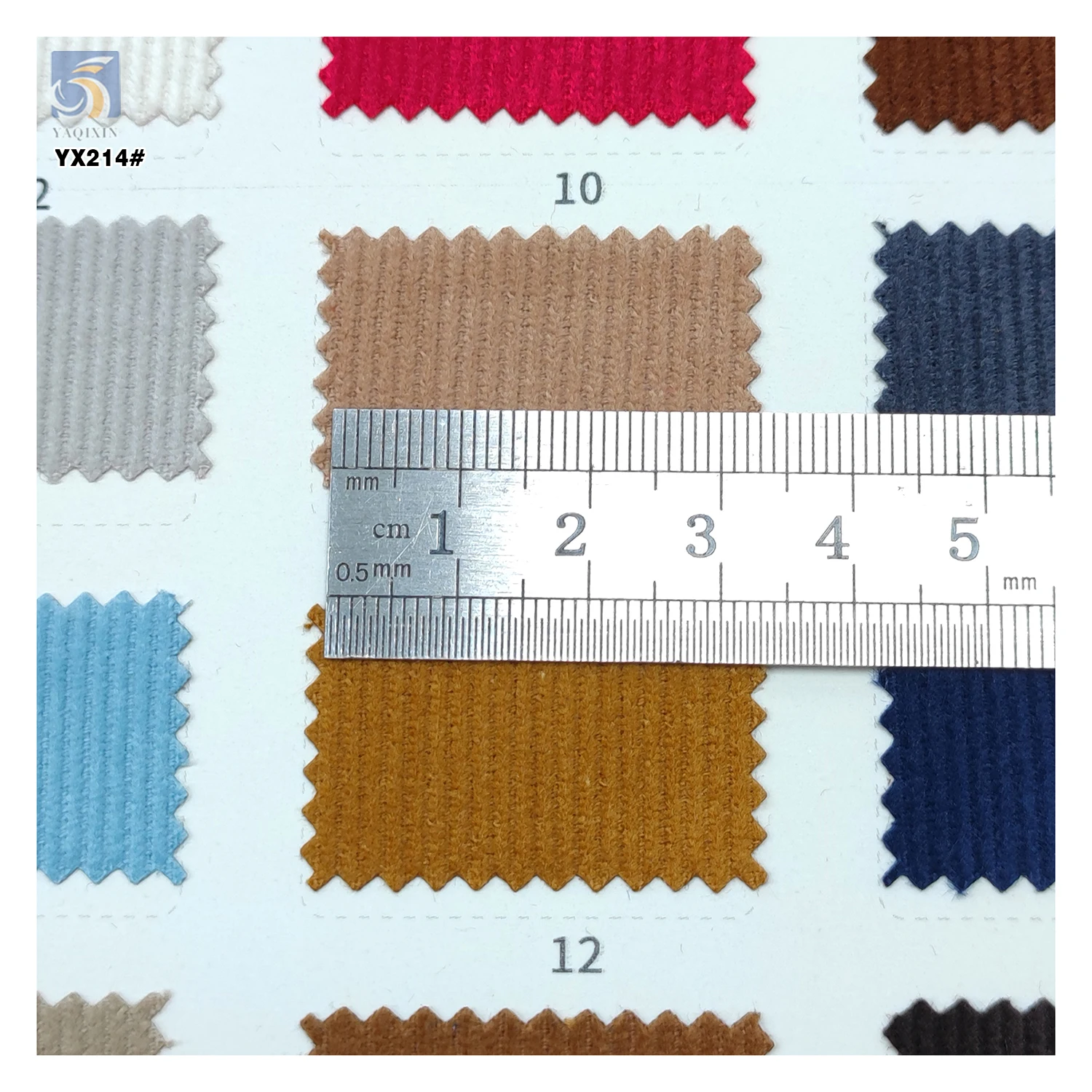 YX214 Hot Selling 16 Wale 200gsm Lightweight Thin 100% Cotton Corduroy Fabric for Clothing - 图片 4