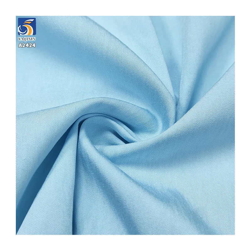 A2424 180g/m² 23% Nylon 77% Viscose Rayon Blended Drape 32s Poplin Fabric for Women's Pants Dresses - 图片 6