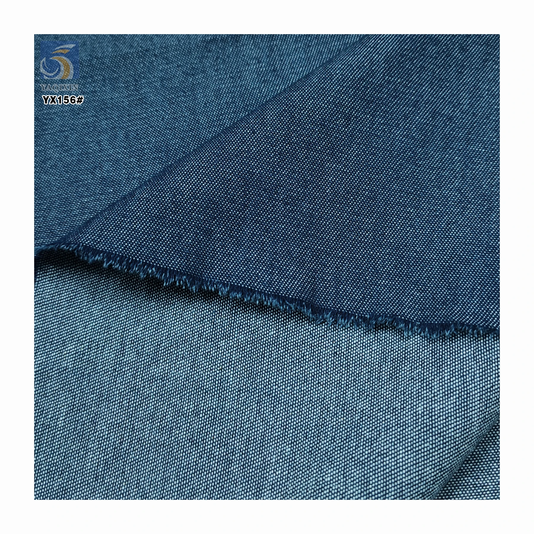 YX156 Good Quality Price 16*16 Washed Dyed Blue 100% Cotton 6 oz Denim Fabric for Jeans Pants - 图片 5