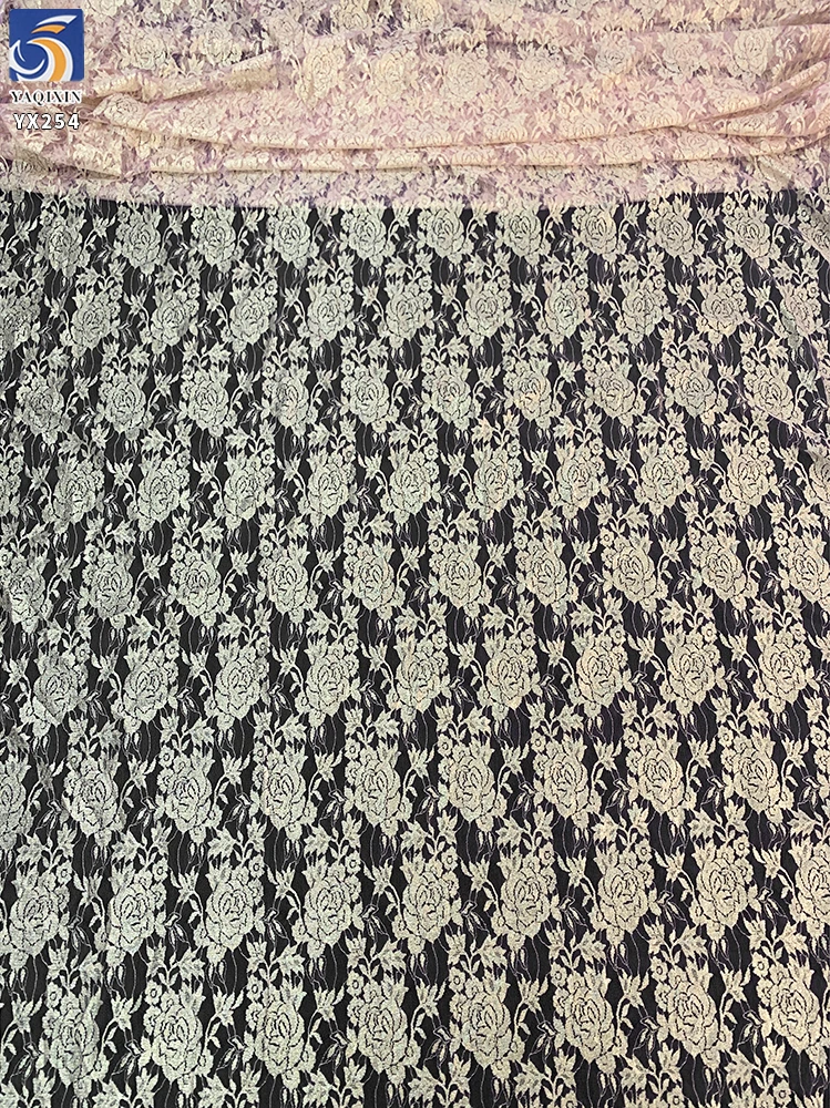 YX254 Wholesale Price Girls Sexy Lace Underwear Fabric Polyester Embroidered Chantilly Lace Fabric French - 图片 3