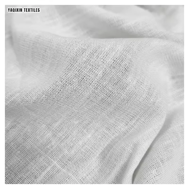 YX2168-1 China Manufacturers Stone Washed Linen Blend Fabric 180gsm 70/30 Rayon/Linen Fabric - 图片 3