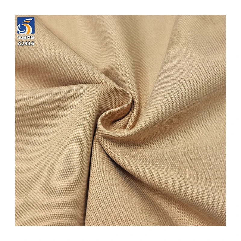A2416 300g/m² 40% Cotton Blended Lyocell 10s Twill Cotton Fabric Heavyweight Shirt Wide-Leg Pants Fabric - 图片 5