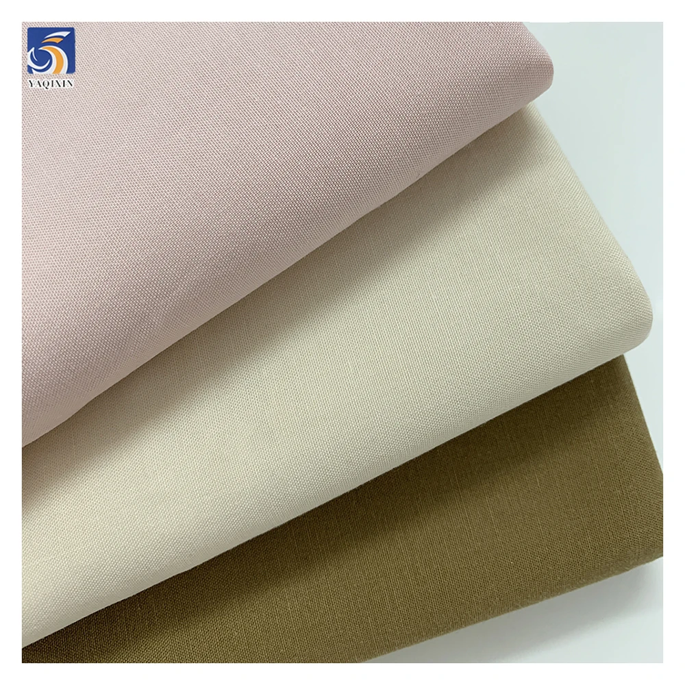 A2475 140g/m 60 Lyocell 40 Cotton Poplin Soft Pink Lightweight Fabric Cotton/Lyocell Blend Fabrics for Dress - 图片 6