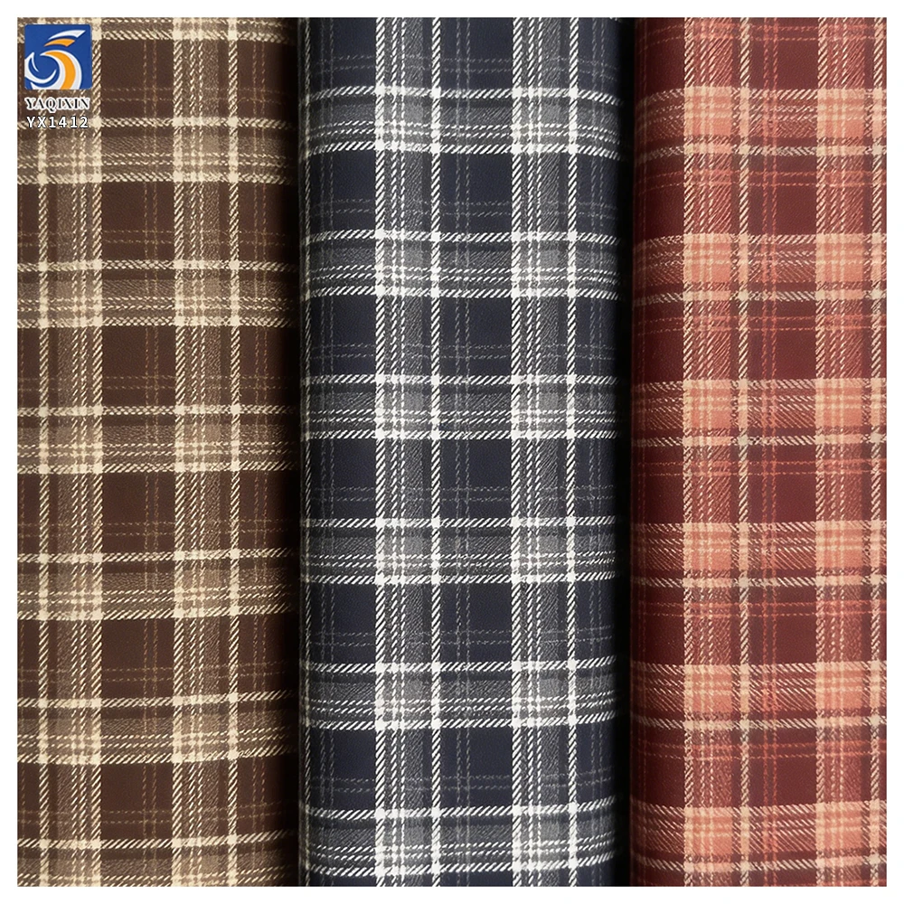 YX1412 190gsm High Quality TR 30 Polyester 70 Cotton Yarn Dyed Plaid Fabric for Fashion Women Dresses and Shirts - 图片 4