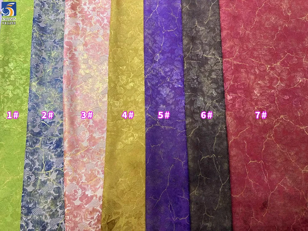 YX1255 Luxury Style Retro Cheongsam Dress Woven Polyester Jacquard Silk Fabric Chinese Acetate Jacquard Fabric - 图片 2