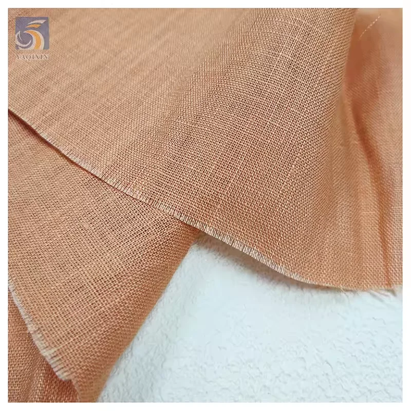 YX2377-1 Wholesale 120gsm Washed 100% Linen Fabric for Men Shirt - 图片 5