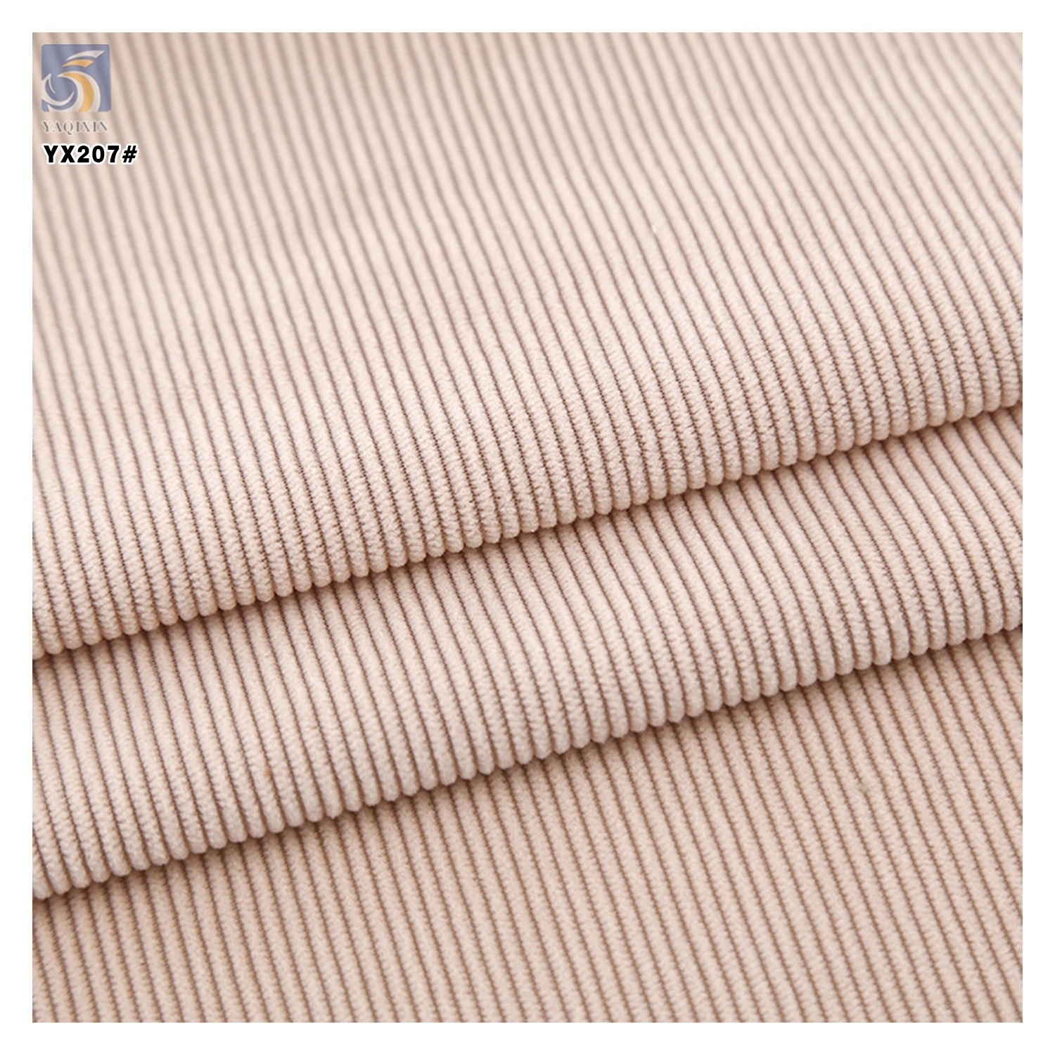YX207 China Manufacturer 330gsm Heavyweight 12 Wale Stretch 97% Cotton 3% Elastane Corduroy Fabrics for Women Dresses - 图片 6