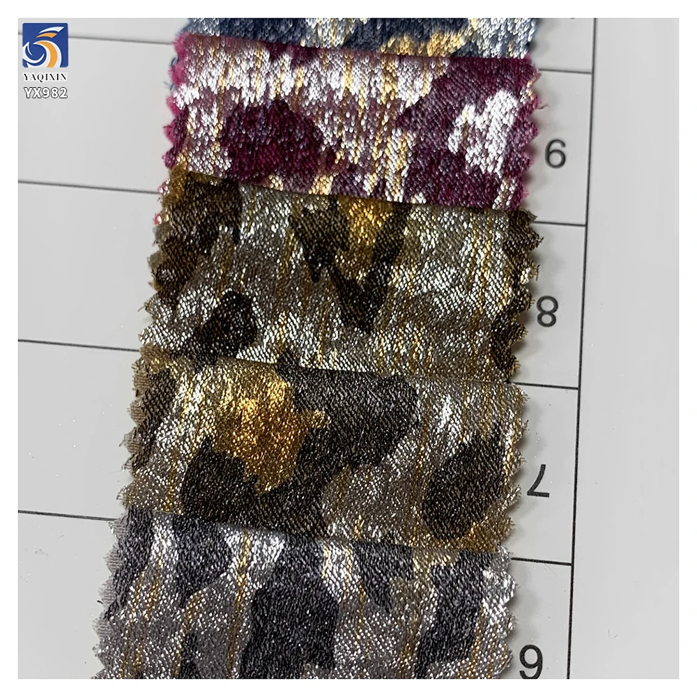 YX982 2026 New Arrivals 105gsm Chiffon Fabric With Two-Tone Leopard Print Fabric Chiffon Customization for Clothing Pants - 图片 6