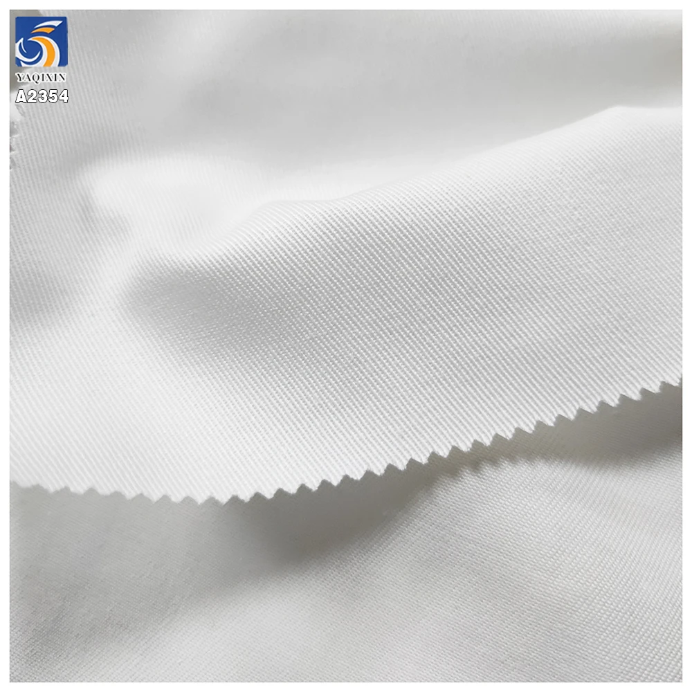 A2354 White Multifunctional TC Twill Fabric Polyester Cotton Twill Non-Elastic TC Cotton Fabric for Pants Work Clothes - 图片 4