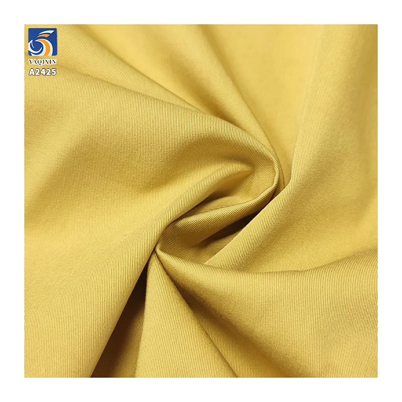 A2425 200g/m² 60% Cotton 40% Modal Blend Fine Twill Fabric Skin-Friendly and Breathable Shirt Wide-Leg Pants Twill Fabric - 图片 4