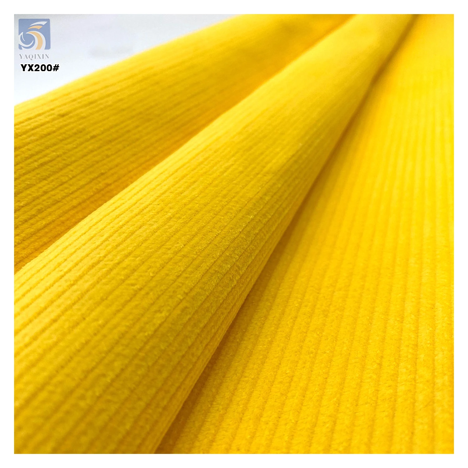 YX200 High Quality 330gsm Heavyweight Thick 8W Corduroy Fabric 97 Cotton 3 Spandex Stretch Corduroy Fabric - 图片 5