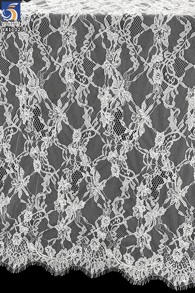 YX1102 300*150CM Apparel-Wedding/Special 0ccasion Customized Color Eyelash Lace Fabric Beaded 3D Lace Fabric for Africa - 图片 5