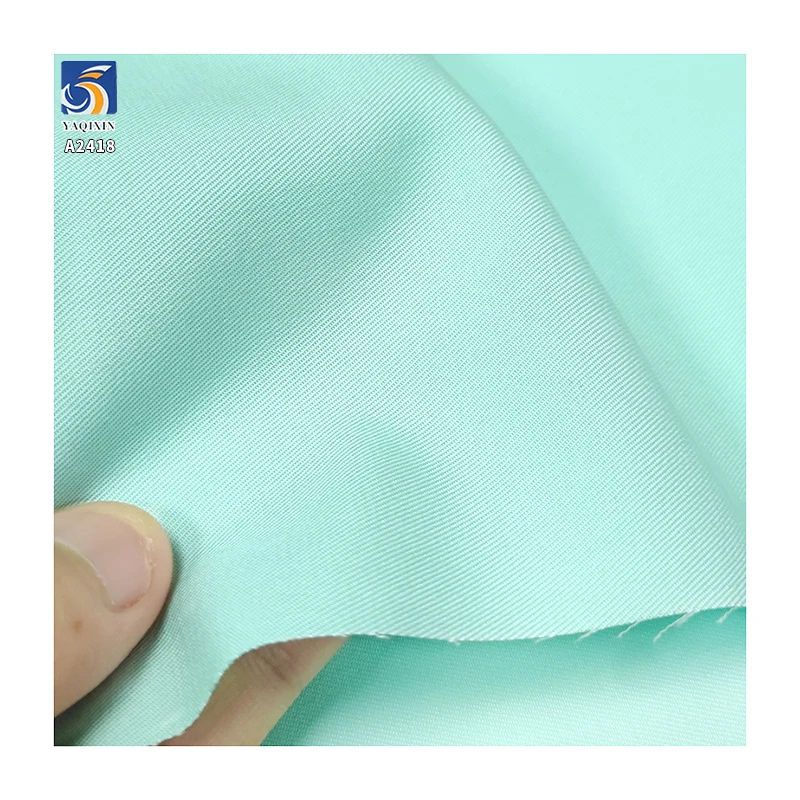 A2418 170gsm 60% Cotton 40% Lyocell Blended Double-sided Twill Fabric High-end Skin-friendly Twill Shirt Dress Fabric - 图片 6