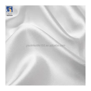 300D 195gsm Bride White Mikado Fabric Wholesale 100% Polyester Duchess Satin Mikado Elegant Fabric for Wedding Dress