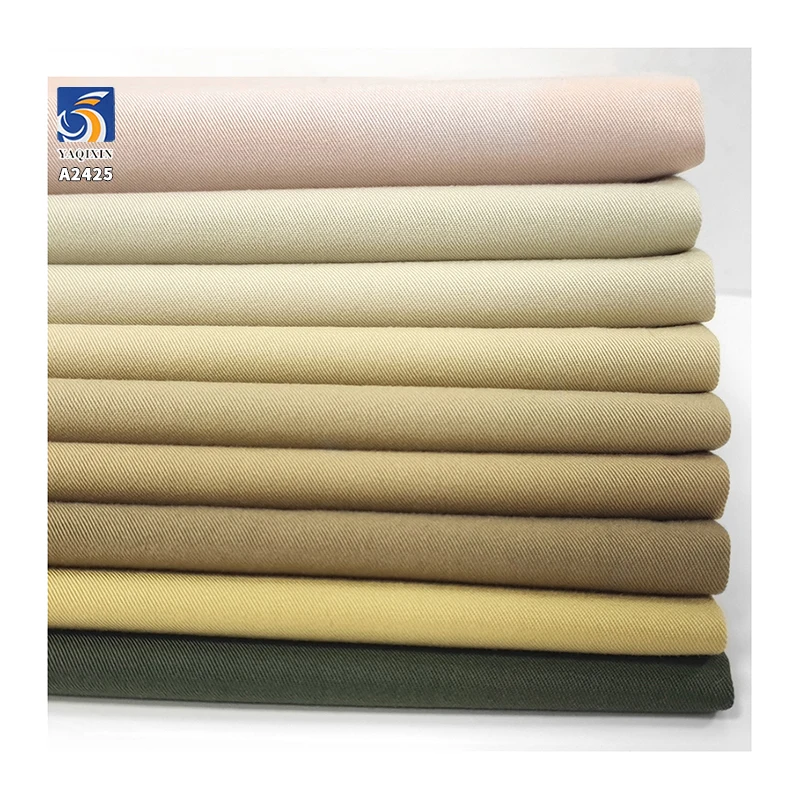 A2425 200g/m² 60% Cotton 40% Modal Blend Fine Twill Fabric Skin-Friendly and Breathable Shirt Wide-Leg Pants Twill Fabric - 图片 2