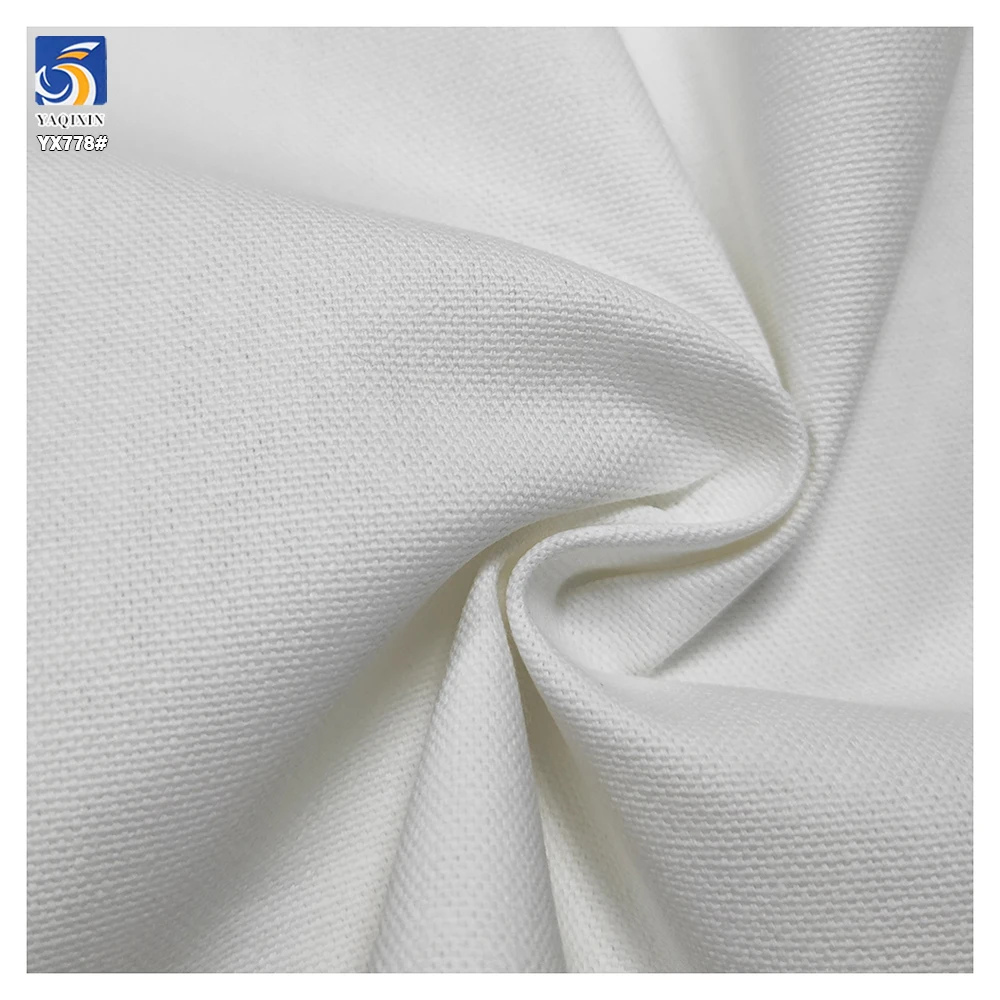 YX778 10*10S 280gsm 10 oz Wholesale Plain Woven 100 Cotton Canvas Fabric Breathable Cotton Fabric for Man's Shirts - 图片 4