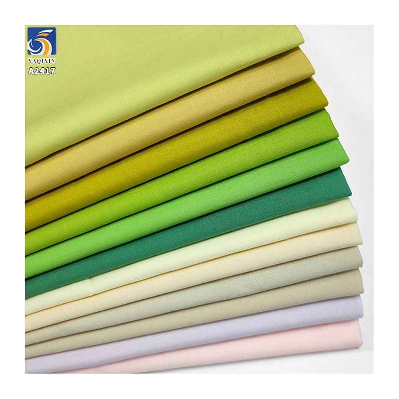 A2417 High Quality 105g/m² Lightweight 40 Cotton Lyocell Blended Ice 60 Cotton Washed Fabric Shirt Dress Fabric - 图片 2