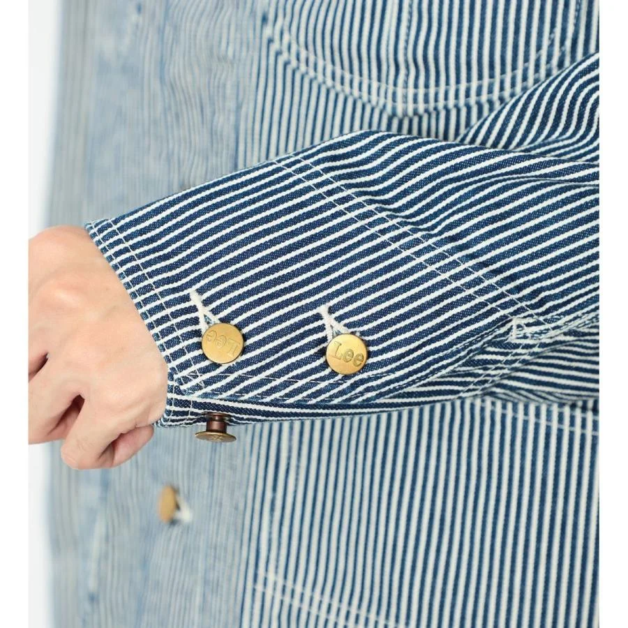 YX571 High Quality Width 150cm Weight 135gsm 70 Polyester 30 Cotton Blue Stripe Yarn Dyed Denim Fabric - 图片 6