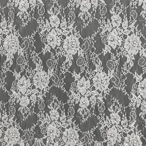 YX1090 New Lace Fabric Bride's 2025 African White Eyelash Lace Fabric With White Pearls 15 Yards Wedding - 100% Polyester...