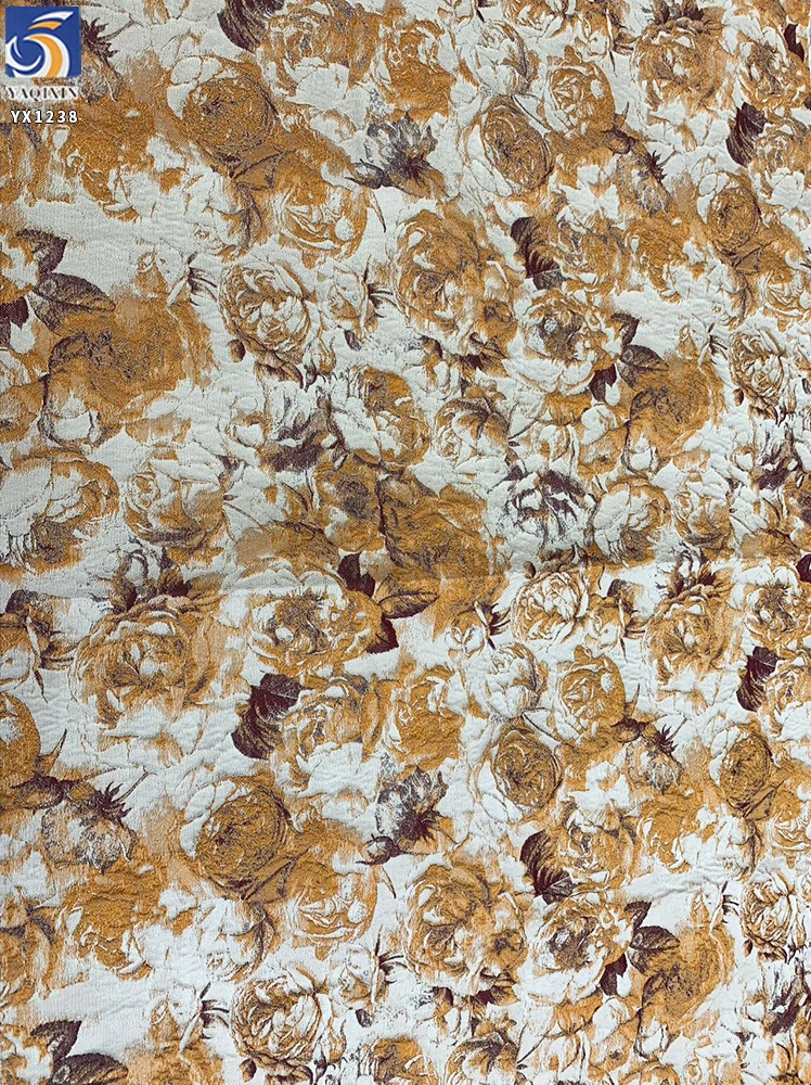 YX1238 Guangzhou China Suppliers Customized Brocade Fabrics Textiles Poly Jacquard Brocade Fabric for Home Textile Dress - 图片 5