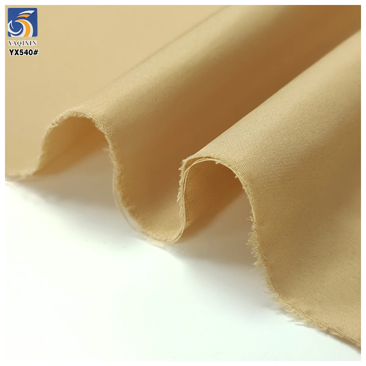YX540 Wholesale Khaki Taffeta Fabric 100% Polyester 300T Pongee Lining Fabric Price Per Meter by Roll - 图片 4