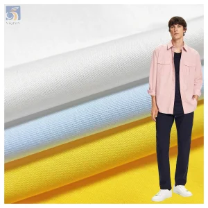 Wrinkle Resistant 110gsm Woven Rayon 65 Polyester 35 Viscose Blended Uniform Fabric TR Men Trousers Shirt Fabric