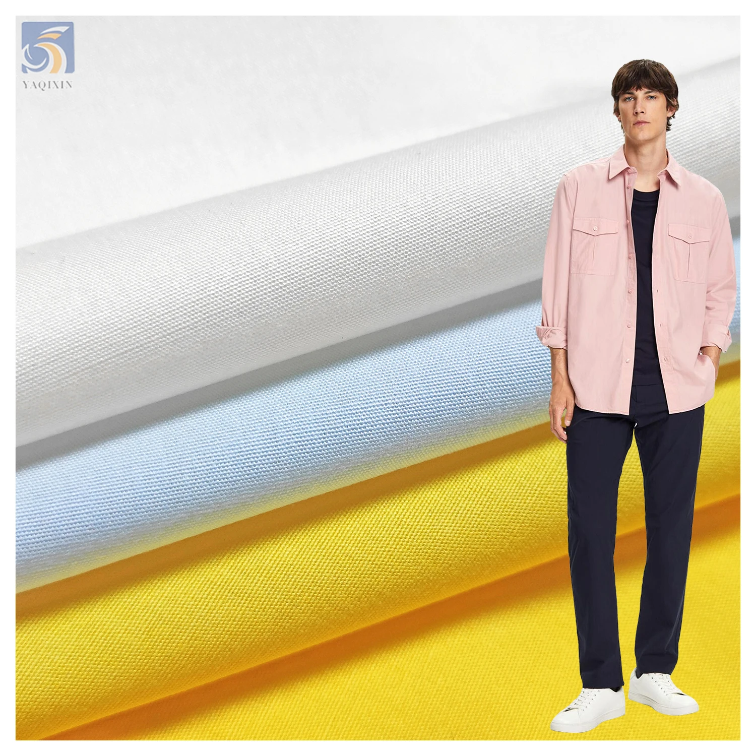 Wrinkle Resistant 110gsm Woven Rayon 65 Polyester 35 Viscose Blended Uniform Fabric TR Men Trousers Shirt Fabric