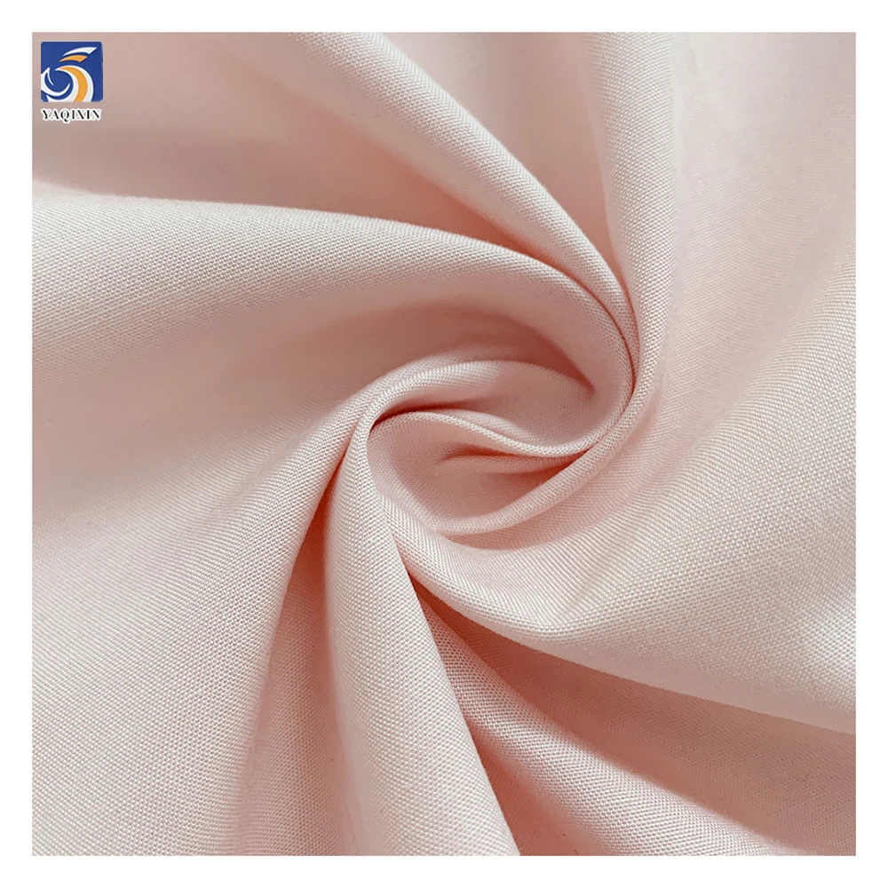 A2475 140g/m 60 Lyocell 40 Cotton Poplin Soft Pink Lightweight Fabric Cotton/Lyocell Blend Fabrics for Dress - 图片 4