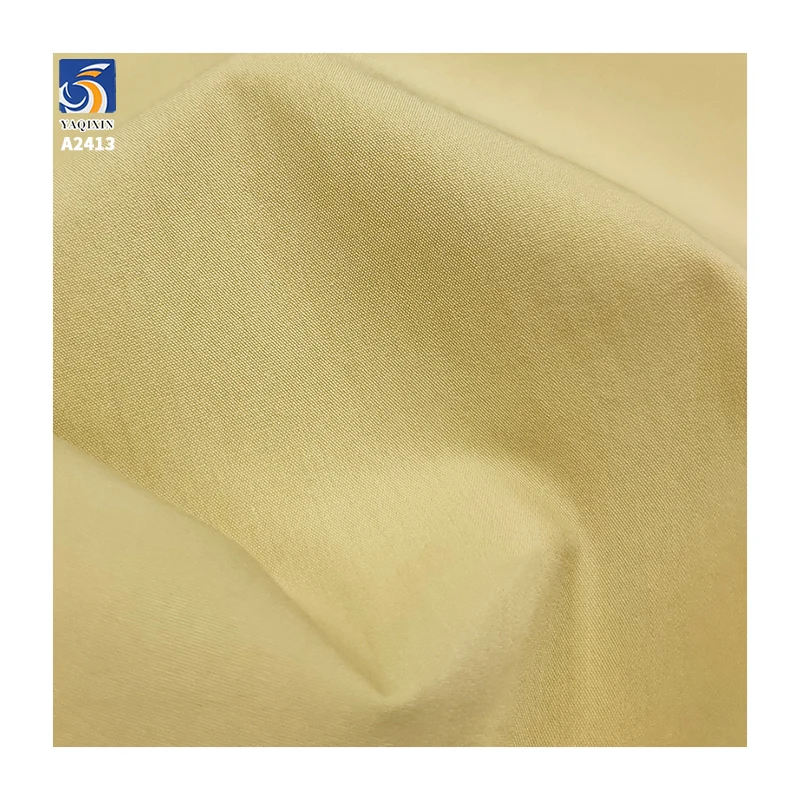 A2413 130g/m² Cotton and Nylon Blended Poplin Fabric Plain Weave Slightly Wrinkled Texture Shirt Dress Soft Poplin Cotton Fabric - 图片 6