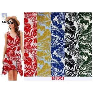YX272 Cheap Rayon Fabric Polynesian Digital Print Design for Women's Dresses
