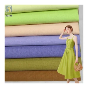A2318 130gsm Washed 65 Cotton 35 Nylon Poplin Fabric High Quality Women's Shirts Wholesale Price Per Meter