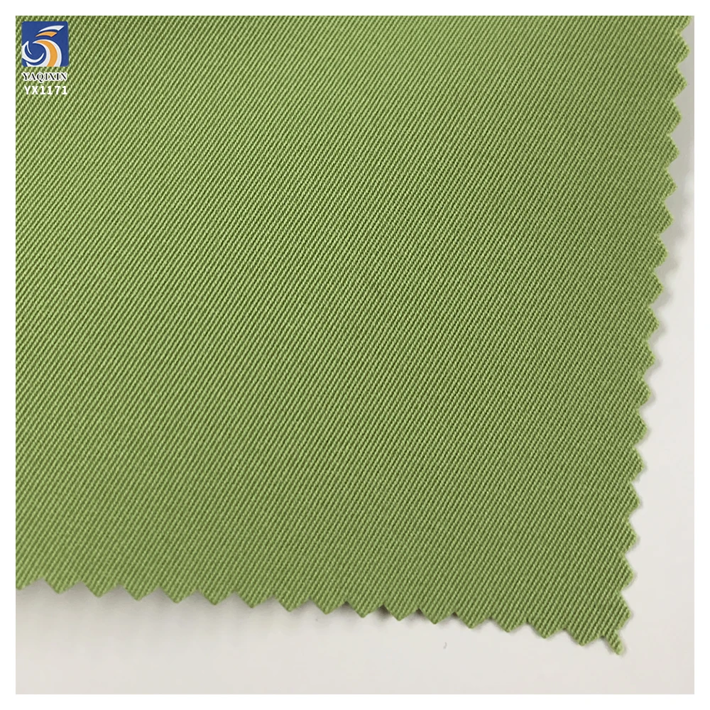 YX1171 China 100 Polyester Khaki Twill Fabric Roll Woven 240gsm 2/2 Cheap Thick Twill Fabric for Women's Pants Coats and Skirts - 图片 2