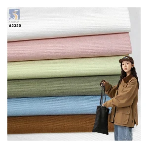 A2320 Eco-Friendly Dyeing 65% Polyester 35% Cotton Fabric for Pant High Quality 260gsm Polyester Cotton Modal Twill Fabric
