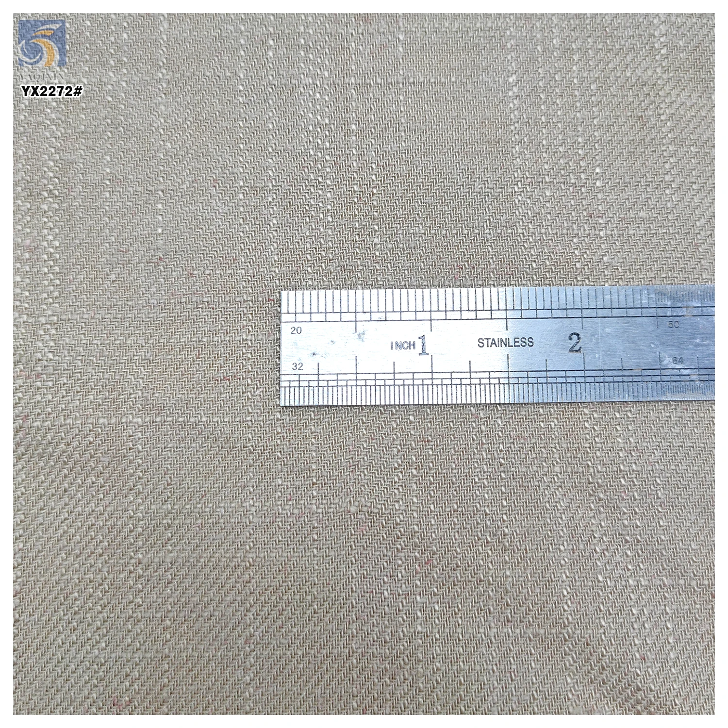 YX2272 High Quality 180gsm Twill Slub Cotton Fabric Woven Pure Color 55% Linen 45% Cotton Blend Fabric for Shirt/Pants - 图片 5