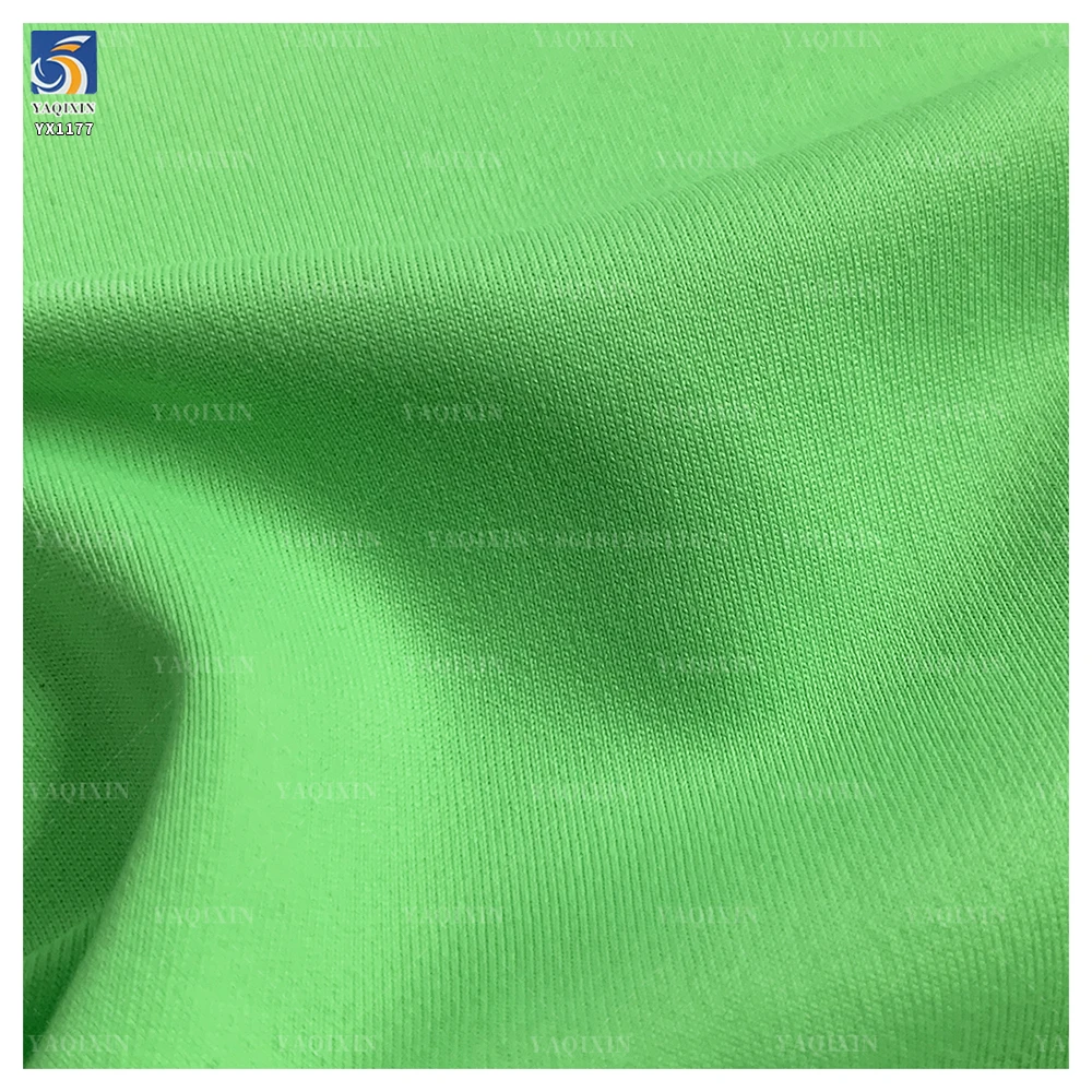 YX1177 250gsm 85 Polyester 15 Spandex Spring Men's Vest Sports T-Shirt Knitted Jacquard Fabric Elastic - 图片 6