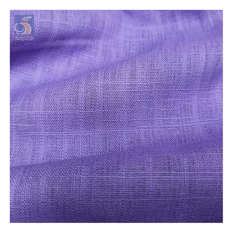 YX2377-1 Wholesale 120gsm Washed 100% Linen Fabric for Men Shirt - 图片 6