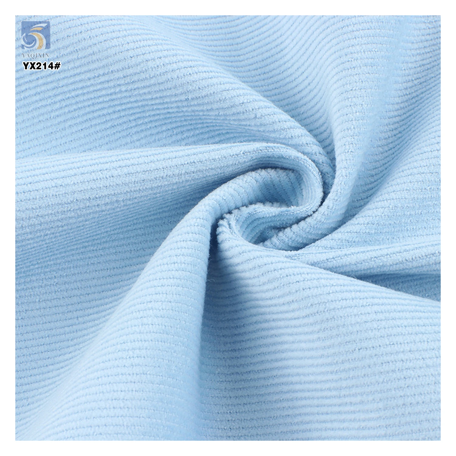 YX214 Hot Selling 16 Wale 200gsm Lightweight Thin 100% Cotton Corduroy Fabric for Clothing - 图片 5