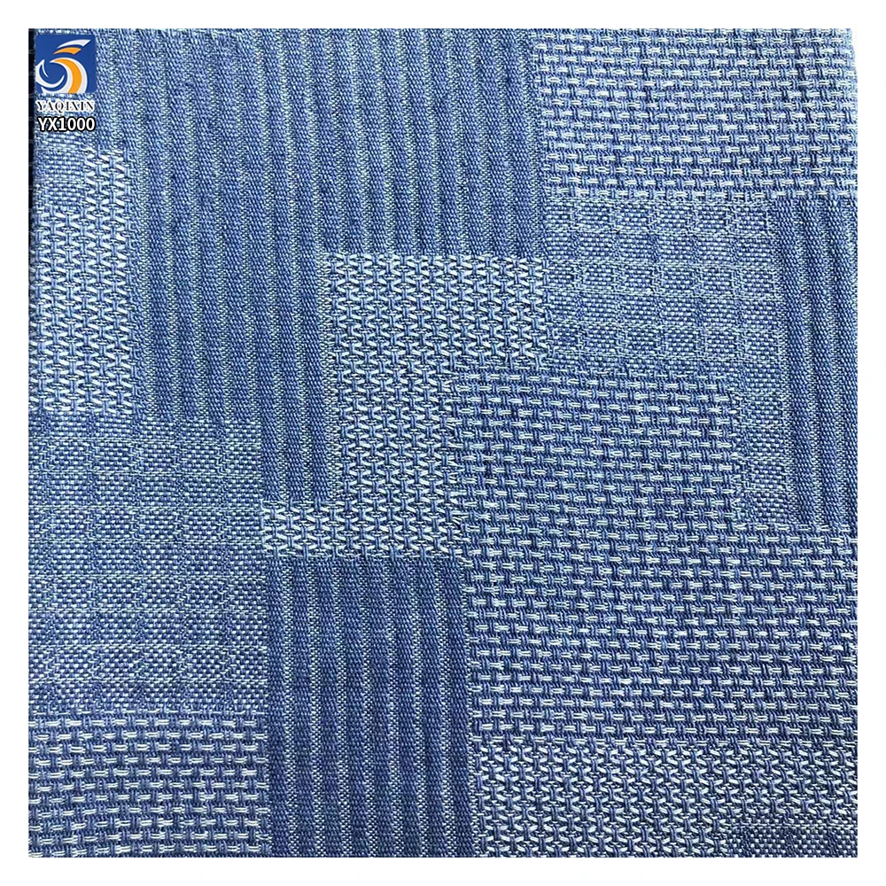 YX100 220g/m² 10oz Camouflage-Style Pattern Washed Denim Fabric Trendy Jacquard Denim Fabric for Blue Jacket and Pants - 图片 3