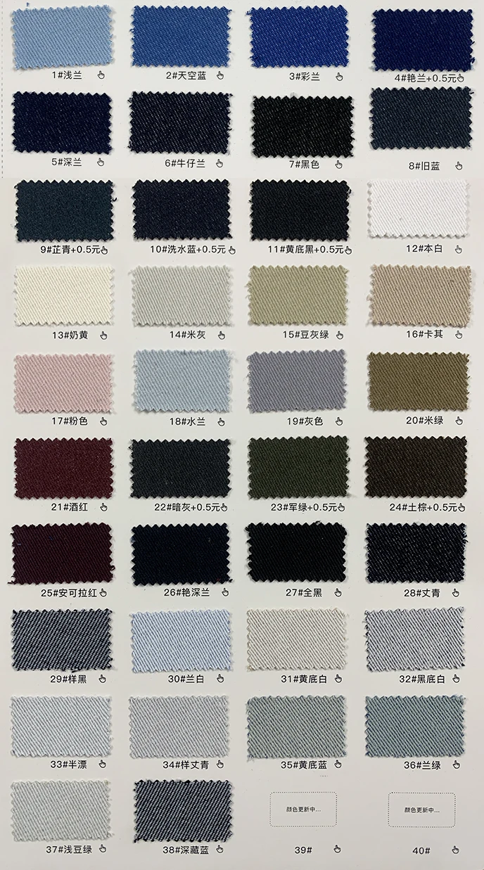 YX1057 230gsm High Quality Cheap Mediumweight 8.5oz Non-stretch Denim Fabric 64%Cotton 36%Polyester Jacket Jeans Denim Fabrics - 图片 2