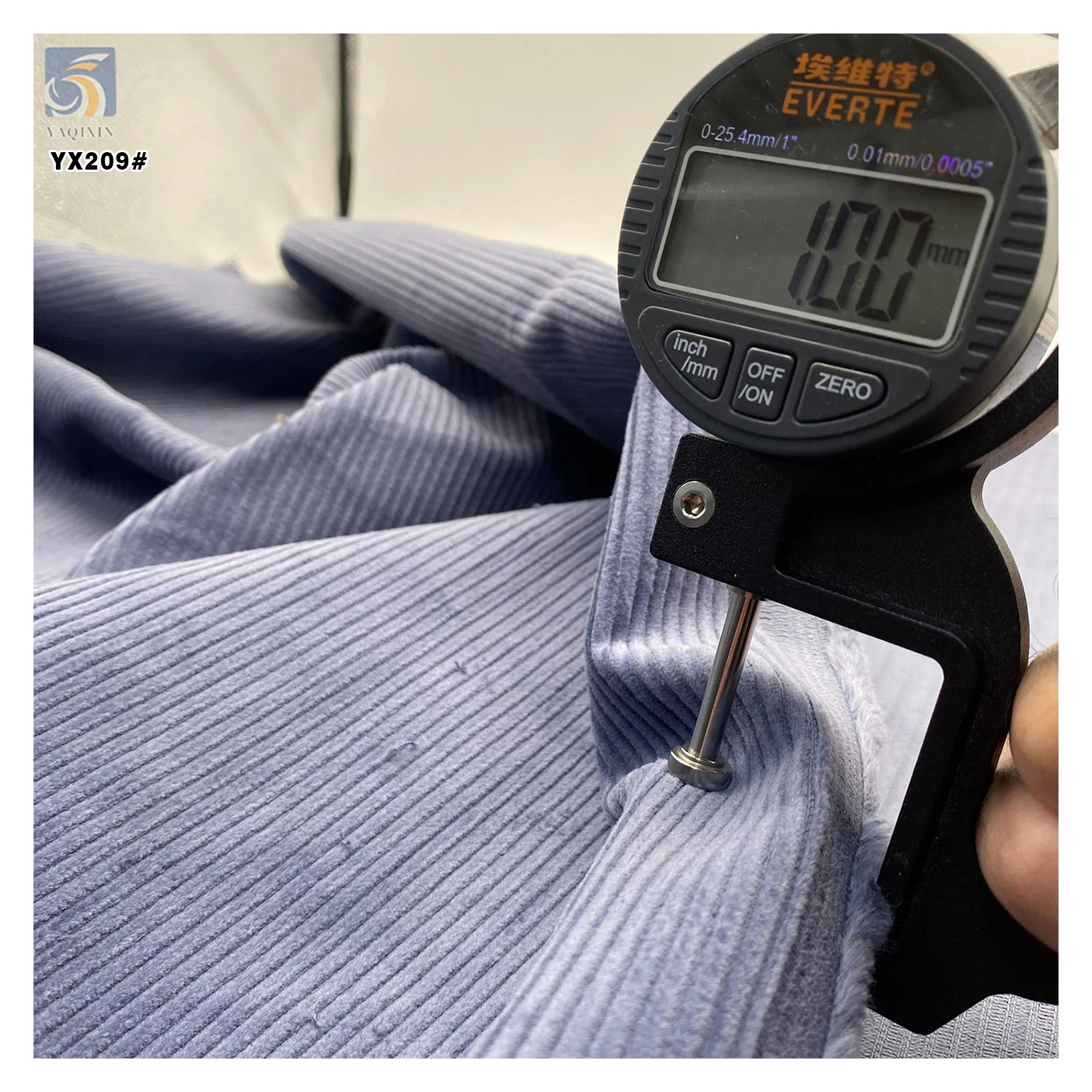 YX209 Cheap Prices 8 Wale 350gsm Heavy 100% Cotton Corduroy Fabric for Clothes Dress - 图片 3