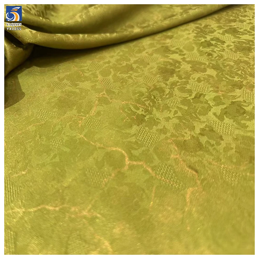 YX1255 Luxury Style Retro Cheongsam Dress Woven Polyester Jacquard Silk Fabric Chinese Acetate Jacquard Fabric - 图片 4