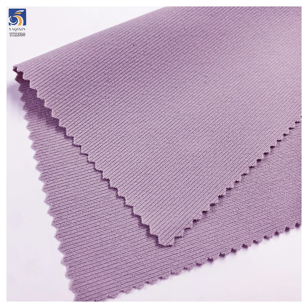YX1330 Premium Quick-drying Sport Fabrics 170gsm 88% Nylon 12% Spandex Knit Stretch Stripe Outdoor Yoga Fabric for Women - 图片 4