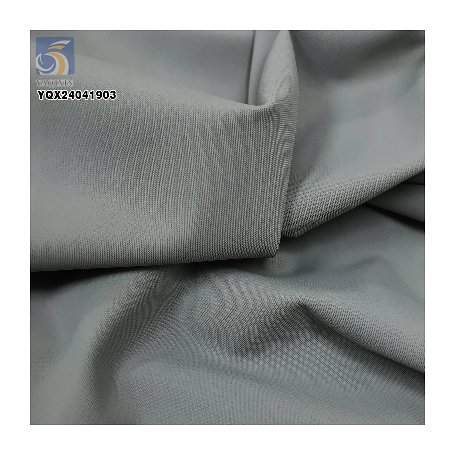 A2295-1 76% Nylon 24% Spandex Ice Silk 150gsm Quick Drying Ribbed Knit Fabric Four-Way Stretch Nylon Spandex Fabric - 图片 3