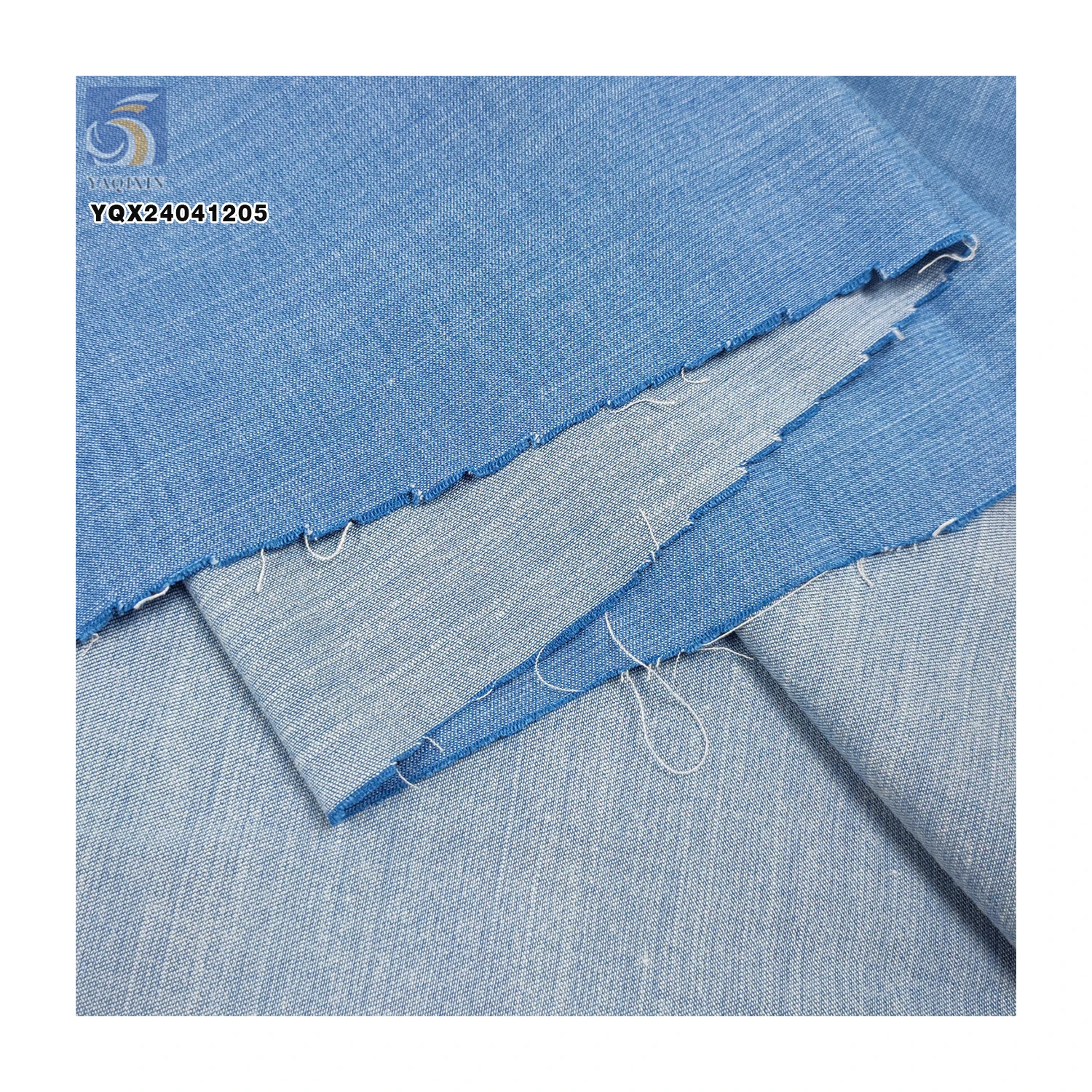 High Quality 32*32 3oz 65% Cotton 33% Polyester 2% Elastane Material Denim Fabric Plain Woven Stretch Denim Fabric - 图片 3
