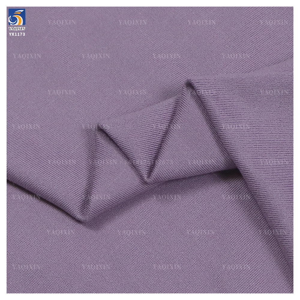 YX1173 210gsm Quick-Drying Breathable Knit Cooling T Shirt Fabric 85 Polyester 15 Spandex Stretch Polo Fabric for Womenswear - 图片 3