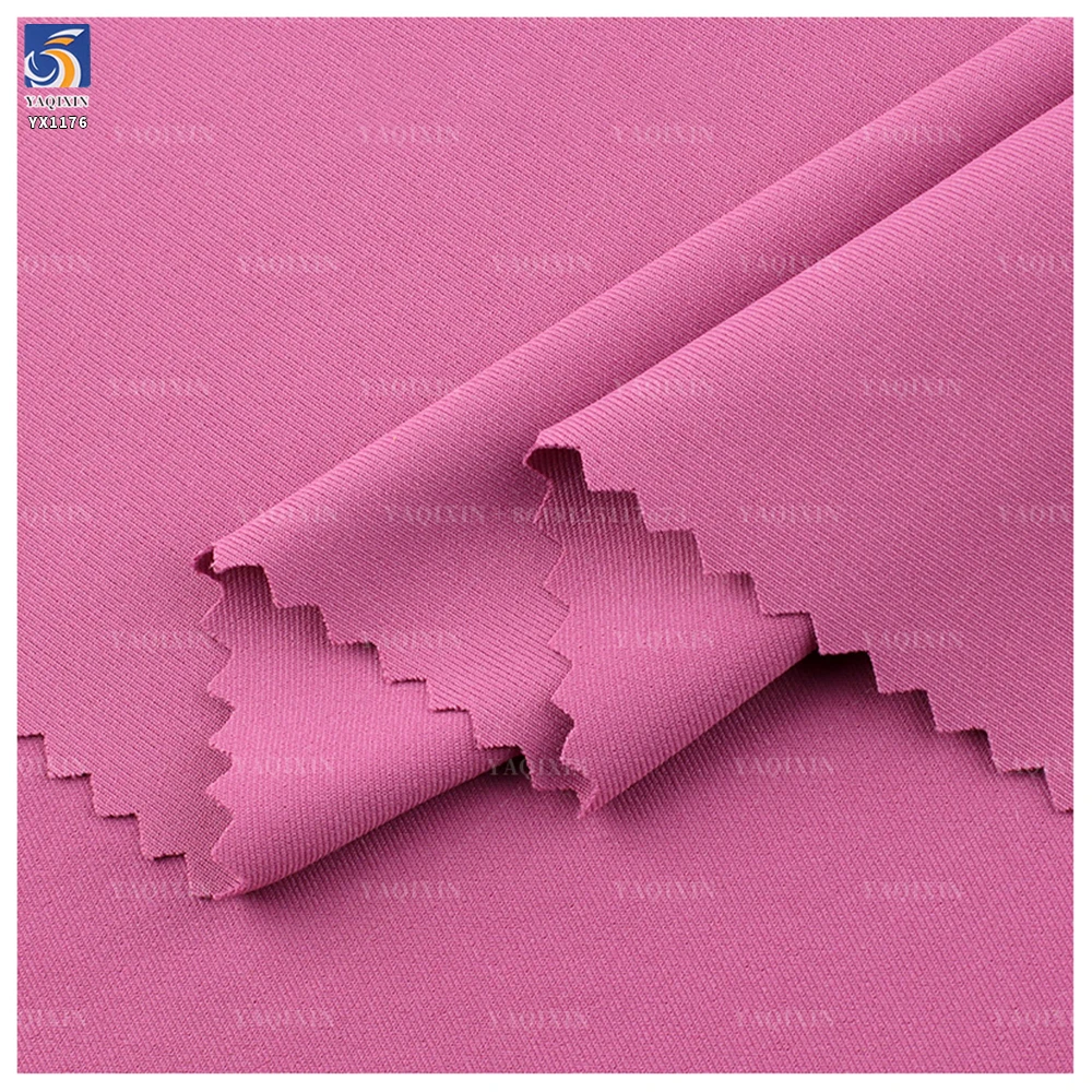 YX1176 87% Polyester 13% Spandex 180gsm Wear Yoga Wear T-Shirt Fitness Sports Fabric Cotton-Like Single-Sided Knitted Wicking - 图片 6
