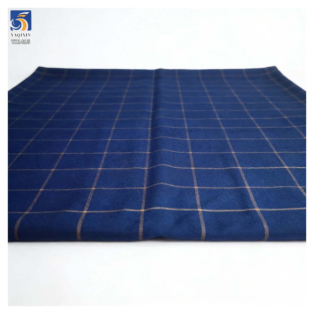 YX1415 High Quality 290gsm 70%Polyester 30%Viscose TR Men Suit Fabric British Plaid Yarn-Dyed Fabric for School Uniform Suit - 图片 3